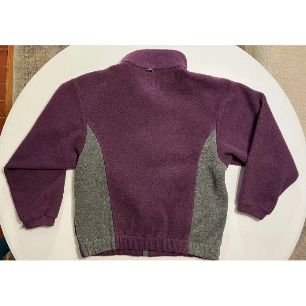 VTG USA Made Jack Wolfskin Polarsystem Fleece Jacket Purple‎ Full Zip Mens L